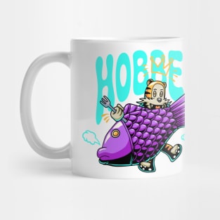 Hobbes eats a giant fish Mug